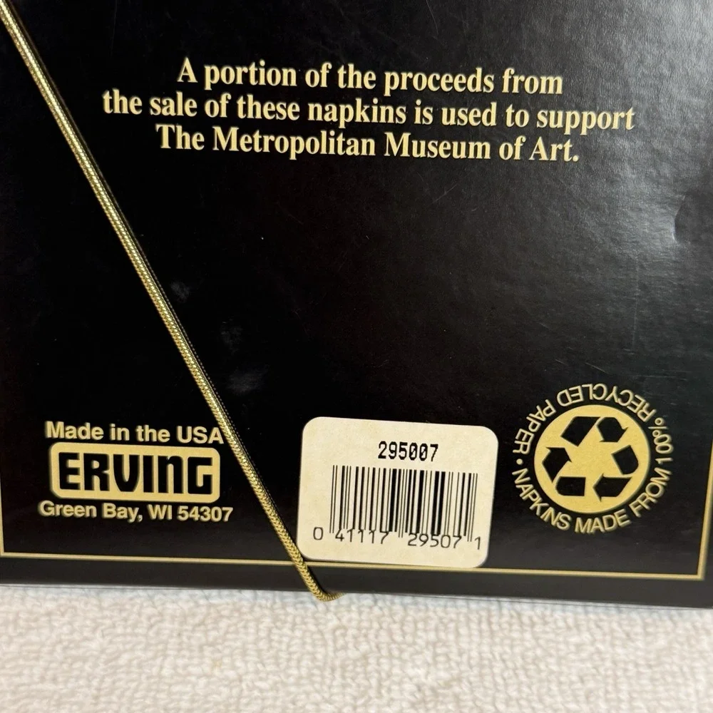 Metropolitan Museum of Art cat napkins